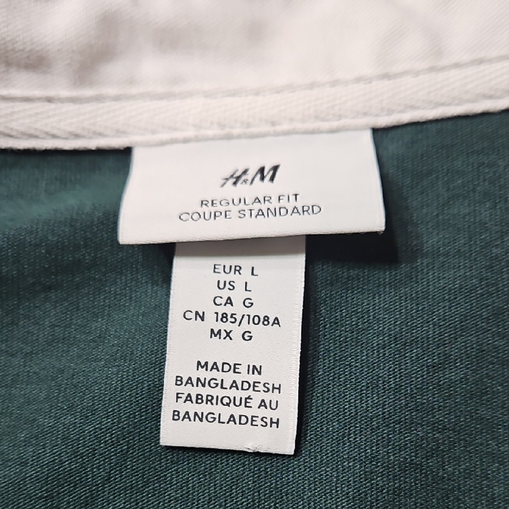 H&M Deep Green Regular Fit Top